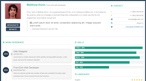 Download resume, cv templates free to create your personal website. Bootstrap 3 Cv Template Resume Format