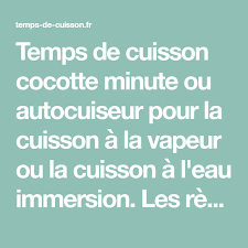 Temps De Cuisson Cocotte Minute Seb Cocotte Minute Cocotte Temps De Cuisson