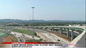 — traffic through alabama's largest city won't be normal for months as the state's busiest road closes for a construction project beginning monday. Stoney Sharp On Twitter Next Monday Aldot Will Shut Down The I 20 59 Bridge Through Downtown Birmingham For More Than A Year We Re Live This Am On The Impact The Closure Could Have