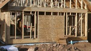 Shed wall pieces cut and ready to go now place them together and mark off locations for your wall studs and door stud location. 24 In On Center Framing Fine Homebuilding