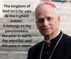 The kingdom of God isn't for sale to the highest bidder. It belongs to the  peacemakers, the poor in spirit, the merciful, and the pure in heart.