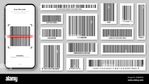 Product Barcodes Collection. Smartphone Application, Scanner App.  Identification Tracking Code. Serial Number, Product Id With Digital  Information Stock Vector Image & Art - Alamy