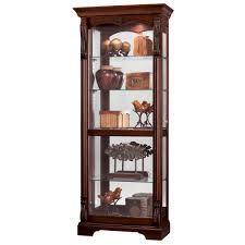 53.25h x 29.5625w x 15.625d; Bernadette Curio Cabinet 680501 Howard Miller