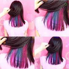 kazuco さんはinstagramを利用しています hello rainbow inner color by kazuco ペラっとめくると rainbowな世界 ハーフアップや ポニーテール 外ハネにしてもcute kazucoクオリティ イ ヘア アイディア 髪 色 ポニーテール