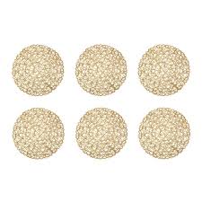 Measuring 19 w x 13 d, this set includes six placemats. The Holiday Aisle Elise Kitchen 6 Piece Placemat Set Reviews Wayfair