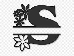 Download Flower Split Monogram S Png Monogram Split G Clipart 699862 Pinclipart