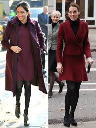 Kate middleton and meghan markle were regular people before they married into the royal family. Meghan Markle Kate Middleton Both Wear Burgundy People Com