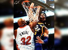 Donovan mitchell with the dunk of the year. Shaq O Neal Dm S Artist Who Photoshopped Donovan Mitchell Dunking On Him Shut Yo Dumb A Up Fadeaway World