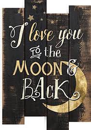 I Love You To The Moon Back Wood Pallet Wall Sign Pallet Wall Signs Pallet Wall Art Diy Wood Signs