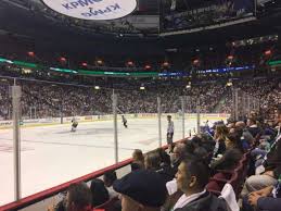 Rogers Arena Section 119 Row 4 Home Of Vancouver Canucks