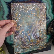 Cover Of The Book I M Making I Haven T Decided If This Is The Front Or Back Cover Yet This Book Can Be Used For Resin Jewelry Tutorial Resin Diy Resin Crafts