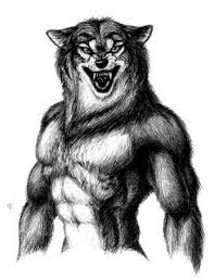 Adlet Inuit Vampiric Dog Human Hybrid Mythical Animal Werewolf Werewolf Drawing