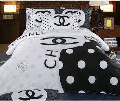 Browse latest range of unique victoria's secret comforter sets. Black And White Polka Dots Style Of Chanel Bedding Bedroom Decor Hotel Bedding Sets Chanel Bedding