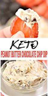 Keto Dip Easy Low Carb Peanut Butter Chocolate Chip Dip Recipe Best Snack Or Parties Dip Idea Chocolate Chip Dip Low Carb Peanut Butter Chip Dip Recipes