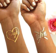 Bachelorette Party Flash Tattoos Single Taken Don T Let Them Wonder By Daydream Prints On Etsy Jga Junggesellen Abschied Abschied