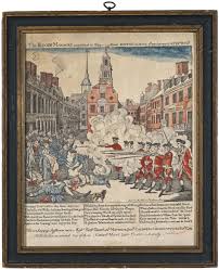 Rare image of “The Bloody Massacre”, by Newburyport clockmaker Jonathan  Mulliken - Rare & Antique Maps