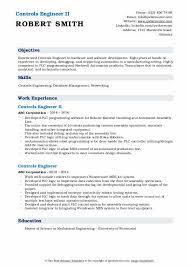 controls engineer resume samples