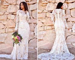 Paris lace and chiffon wedding dress. The Most Stunning Boho Wedding Dresses Found On Etsy