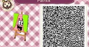 Patrick From Spongebob Videogame Qr Codes Animal Crossing Animal Crossing Qr Qr Codes Animals