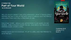 Buy part of your world: Young Adult Reading Machine A Twisted Tale Part Of Your World By Liz Braswell