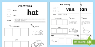 cvc writing word worksheet worksheet pack a teacher made