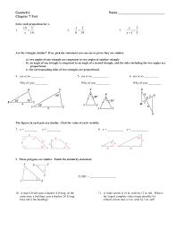 Only passed cuz i'm in geometry right now. Geometry Name Chapter 7 Test