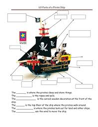 2.0 getting pirate ship parts 2.a. Name The Pirate Ship Parts Teaching Resources
