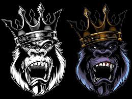 What kind of animal has a baby gorilla on it? Gorilla Vector Illustration Merch Development 2 Monkey Art Vector Illustration Gorillas Art