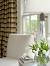 Blue Horizontal Striped Curtains