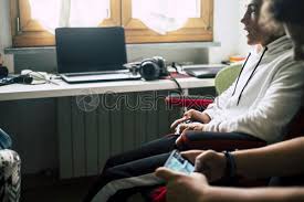 Check spelling or type a new query. Young Caucasian Teenager Games Addicted At Home Playing With Joypad Stock Photo Crushpixel