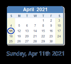 Includes 2021 observances, fun facts & religious holidays: April 11 2021 History News Top Tweets Social Media Day Info