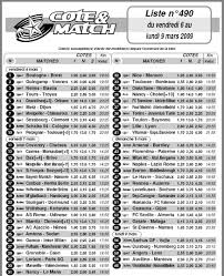 Cote et match représente les différentes côtes données par les différents bookmakers pour des matchs donnés. Les Paris Sportifs Les Jeux D Argent