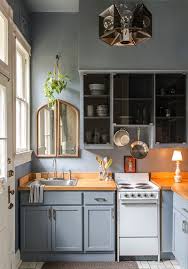 Striking kitchens with blue cabinets. 50 Gorgeous Gray Kitchens That Usher In Trendy Refinement