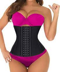 This way, you won't have to run to your husband or friend to strap you in before every workout. Shaperx Waist Trainer For Women Latex Underbust Waist Corsets Cincher Hourglass Body Shaper Sports Girdle At Amazon Women S Clothing Store