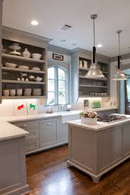 Jack stein's world on a plate: Cool Kitchen Idea Open Shelving Home Kitchens Kitchen Cabinet Design Grey Kitchen Cabinets
