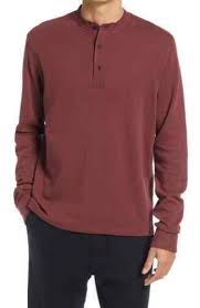 Rag & Bone Gray Davis Henley Size XL 3 button long sleeve thermal shirt New 