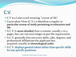 (ˌsiː ˈviː) noun (american résumé) (abbreviation) curriculum vitae; Resume C V Biodata And Eportfolio