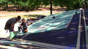 Mobile home metal roof over kits. How To Install Metal Roofing On A Mobile Home Newest Part 1 Preparation Andfurring Strips Youtube