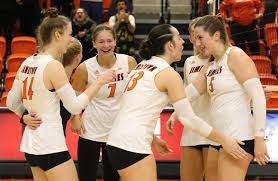 Jimmies women's volleyball gets sweep over Morningside