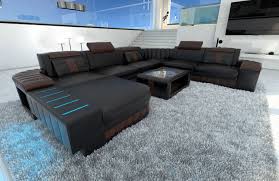 Design Wohnlandschaft Bellagio Als Xxl Version Mit Bettfunktion