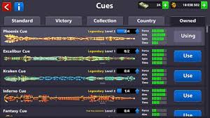 The four features are force (how hard to hit the ball), aim. Which Cue Would You Recommend I Use I Prefer The Inferno Cue But I Ve Recently Starting Getting Into The Phoenix Cue Also I Used To Use The Excalibur But Didn T See Much