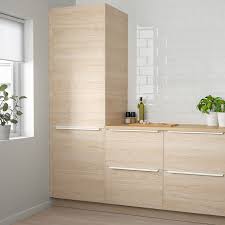 Askersund Door Light Ash Effect 18x30 Ikea In 2020 Light Wood Cabinets Ikea Kitchen Doors
