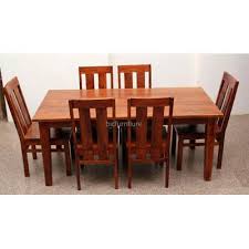 Ds 37 Six Seater Solid Wood Dining Table Solid Wood Dining Table Wooden Dining Set Dining Table