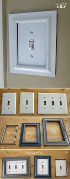 12 Adorable And Easy Diy Light Switch Covers With Tutorials Diy Picture Frames Picture Frame Crafts Picture Frame Light