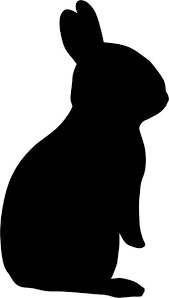 Curious Rabbit Craft Stencil Bunny Silhouette Rabbit Crafts Rabbit Silhouette
