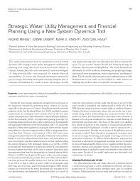 Maybe you would like to learn more about one of these? Pdf Water Utility Management And Financial Planning Using System Dynamics