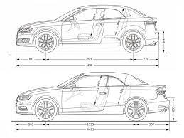 Audi A3 Cabriolet Dimension Comparison Between The Old And New Generation Audi A3 Cabriolet Audi A3 Audi