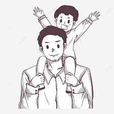 Dan sekaligus untuk menambahkan daya kreatifitas anak tersebut.dengan mengambar dia mampu berimajinasi untuk melakukan hal yang lebih baik dan bagus , serta merangsang nilai tumbuh seni anak. Gambar Garis Gambar Kartun Ayah Dan Anak Hari Ayah Ayah Dan Anak Menggambar Garis Png Transparan Clipart Dan File Psd Untuk Unduh Gratis