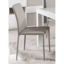 Wayfair Albia Side Chair Set Of 2 Grey Faux Leather 35 63 H X 17 52 W Contemporary Grey Dining Chairs Leather Dining Chairs Modern Side Chairs Dining