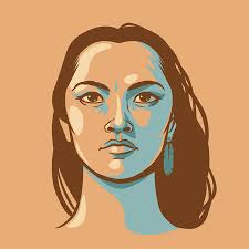 Is native american and has long hair in accordance with his father's beliefs and that we keep his hair clean and neatly braided. about two weeks later, rhodes met with a.a.'s parents to discuss the hair Native American Woman With Long Hair Vector Hand Drawn Illustration Tasmeemme Com